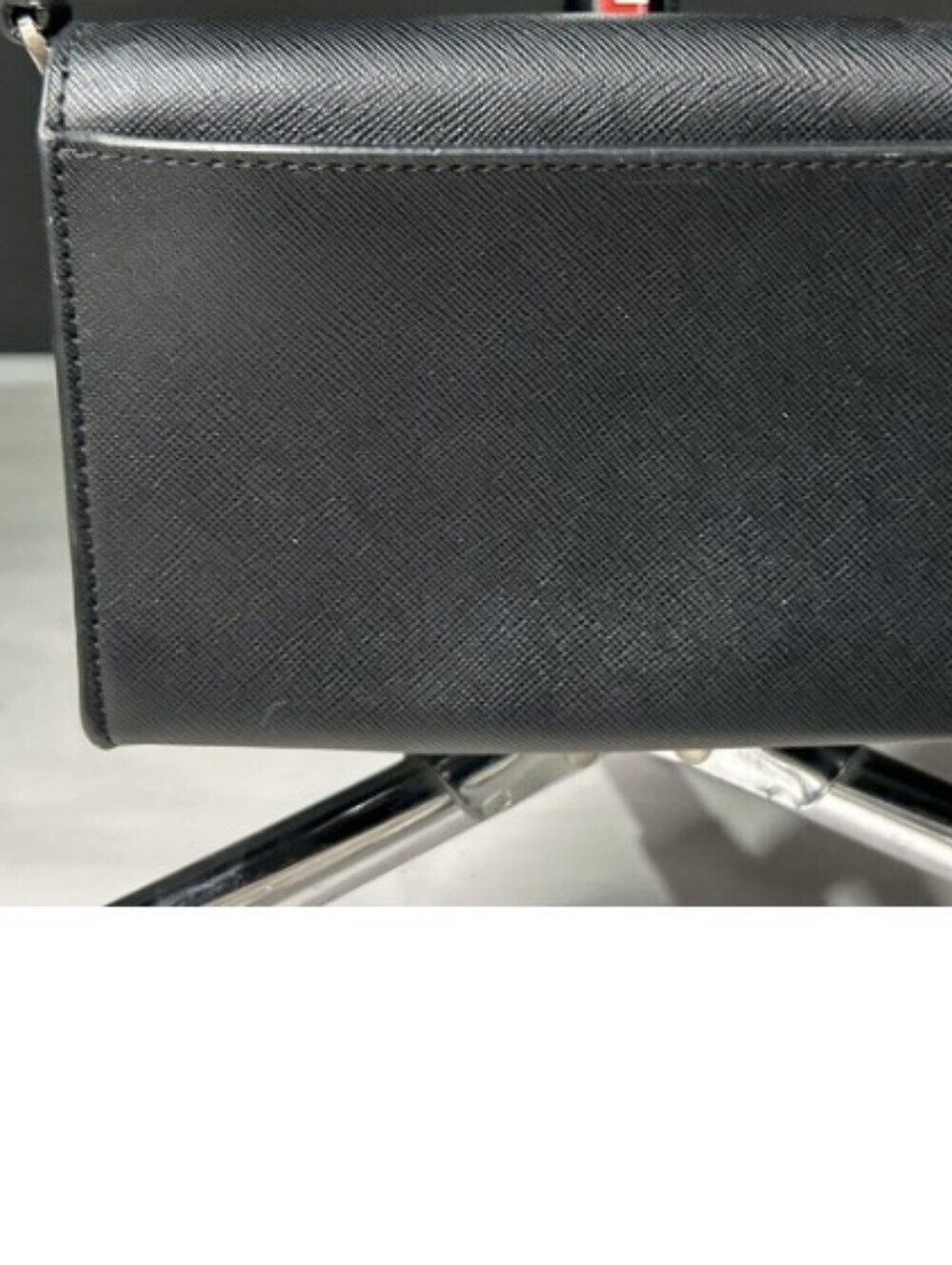 > kate spade Black Saffiano Leather Continental Sholder Bag with Gold Logo - Picture 4 of 11